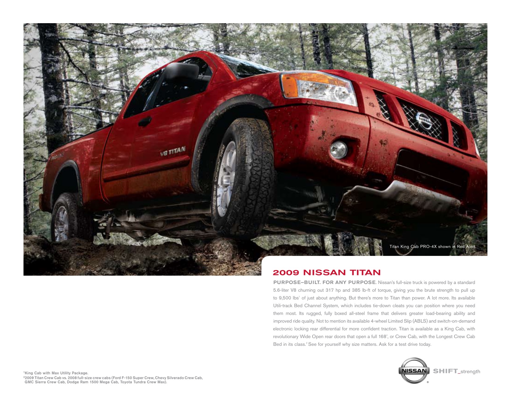 2009 Nissan Titan Brochure Page 1